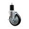 Service Caster 5'' Black Poly Swivel 1-3/4'' Expanding Stem Caster with Brake SCC-EX20S514-PPUB-BLK-TLB-134 - alternate 1